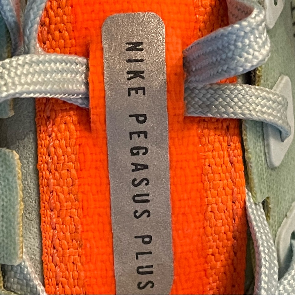 Nike Pegasus Plus Zoom X Flyknit Running Shoes - Orange and Mint. Women’s 10 - Picture 13 of 15